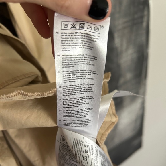 Maje Ralix Tie-Cuff Shirt Dress - Smocked Waist - Size 3 - Picture 11 of 14